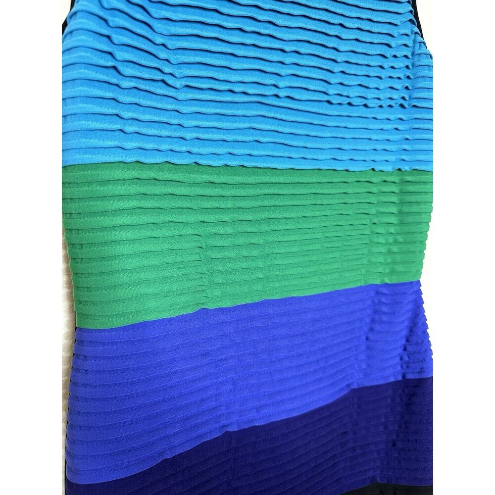 Calvin Klein Multi Color Layered Sheath Dress Wom… - image 3